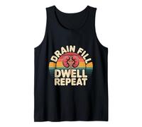 Drain Fill Dwell Repeat Dialysis Routine Kidney Health |- Tank Top