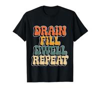 Drain Fill Dwell Repeat Dialysis Routine Kidney Health - Value Graphic T-Shirt, Men, Black, M