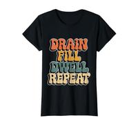 Drain Fill Dwell Repeat Dialysis Routine Kidney Health - Value Graphic T-Shirt, Women, Black, M