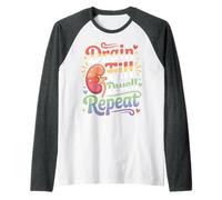 Drain Fill Dwell Repeat |- Raglan Baseball Tee