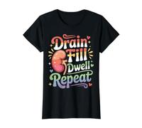Drain Fill Dwell Repeat |- Value Graphic T-Shirt, Women, Black, S