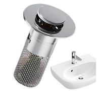 Drain Filter for Sink - Silver Anti-Clogging, Drain 6 x 8cm Spare Part, Kitchen Home Dormitory for Students | Hotel Catering Property I