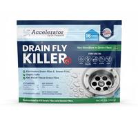 Drain Fly Killer - Eliminates Drain Flies, Fruit Flies & Gnats | Fast-Acting Powder for Sinks, Drains & Showers | Breaks the Fly Lifecycle to Stop Infestations | Septic Safe | Made in the USA
