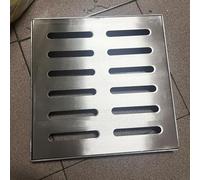 Drain Grate Cover - Square Metal Drainage Channel for Indoor and Outdoor Use, Includes Frame for Garage, Garden, Walkway, Patio, Deck, Sewer. Durable and Functional Design.