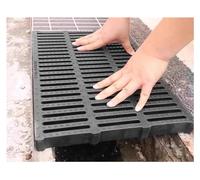 Drain Grate Covers for Outdoor Use - Heavy Duty Resin Plastic, Cut to Size Strainer for Sewer and Garage Floor Drain Replacement