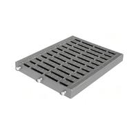 Drain Grate Plastic Outdoor Drainage Cover Kitchen Sewer Grate Channel Grid for Water Flow Management Easy to Clean and Maintain(Grey,20x25x2.5cm)