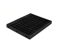 Drain Grate Plastic Outdoor Drainage Cover Kitchen Sewer Grate Channel Grid for Water Flow Management Easy to Clean and Maintain(Black,30x30x2.5cm)