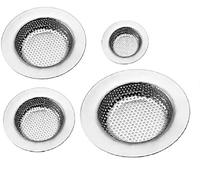 Drain Hair Catcher, 4 Pack, Shower Drain Cover for Bathtub, Kitchen Sink Strainer, Stainless Steel Bathroom Sink, Drain Stopper with Different Sizes from 2.1" to 4.5"