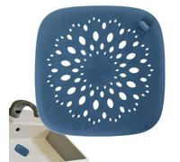 Drain Hair Catcher for Bathroom Shower - Square Silicone Drain Cover for Bath Sink | Anti-Clog Hair Collector Stopper, Reusable Hair Trap with Small Handle, Slip