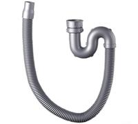 Drain Hose Extension 1 5m Flexible ABS Drainage Pipe Compatible With Kitchen Sink And For Dishwasher Designed For Efficient Water Flow And Smell Prevention(1)