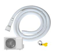 Drain Hose Extension - 2-5m Length Flexible 15-25mm Large Diameter, Thicken PE Outlet Pipe, Leak-Proof Water Discharge Hose | Universal Washing Machine Dishwasher Dehumidifier Air Conditioner Drain A