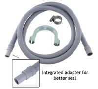 Drain Hose Extension Pipe Kit for Bauknecht Washing Machine Dishwasher (2.5m, 19mm / 22mm)