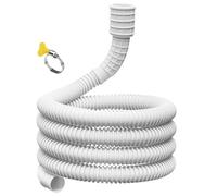 Drain hose for dehumidifier, drain hose for air conditioners, smooth flexible condensation hose, with connection clip, replacement for dehumidifier hose, does not knot so easily