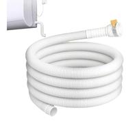 Drain Hose for Mobile Air Conditioning - 3 m Length Exhaust Hose - Suitable for Hole Diameter 2.5 cm AC Drain Hose Extension with Shortenable Clamp | for Household, Commerce, Industry, Washmas