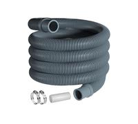 Drain Hose for Washer Machine 1 Meter Discharge Pipe Kit | with Clamp and Connector Flexible Washer Drain Hose Extension Kit for Laundry Cleaner Dehumidifier Home Hotel Apartment