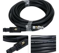 Drain Hose Sewer Cleaning Tube Replacement for Pressure Washing Tools Black | Rubber and Steel Wire Construction, Long Reach Design, Suitable for Drains, Sewage Clearing, Home Maintenance and Car Owners