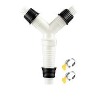 Drain Hose Tee - Washing Machine Splitter, Easy Install Connector, Tight Fit Adapter, Anti Backflow Valve, durabl Plumbing Accessory | Multi Appliance Solution for Laundry Air Conditioner Setup