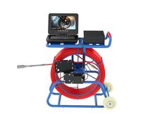 Drain Inspection Camera with 10" Screen and DVR, AHD 1080P Video Borescope for Sewer Pipeline and Plumbing Applications