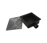 Drain Kit for Catch Basin with Low Profile Configuration and 5.1ft Flexible Pipe to Support Stormwater Diversion in Residential Settings