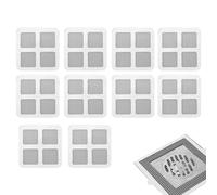 Drain Mesh Cover- 10Pcs Shower Drain Mesh Stickers, Floor Drain Sticker, Mesh Shower Drain Cover Dispos-able Shower Drain Hair Catcher Mesh Stickers For Shower Bathroom, Bathtub Sink