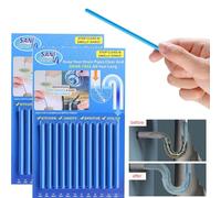 Drain Openers Clean 24pc Stick Cleaner Deodorizer Unscented Sink Drain Garbage Disposal Cleaner for Drain Pipes Toilet Sewer Kitchen