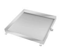 Drain pan,Air Conditioner Drip Pan, 304 Stainless Steel Drain Tray with Reserved Holes for Window AC, Ideal for Washing Machines, Size 20x20x2in (50x50x4cm)