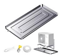 Drain Pan Drip Tray for Air Conditioning - Condensate Water Collector with Tubing, AC Unit Tray for Portable Window Conditioner