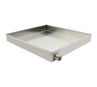 Drain Pan Drip Tray With Tubing For Central Air Conditioning Window Conditioner Condensate Portable Suitable Split，Stainless Steel Oil Drip Pan with Drain, 70x40x5cm, Washing Machine Drain T