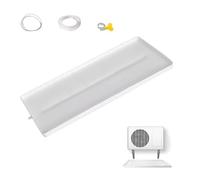 Drain Pan,Plastic Drip Pan,Intermediate Deflector, Air Conditioner Drip Tray, Anti-Aging Condensate Drain Pan, Indoor and Outdoor 1-2P/3-5P(91.5 * 45 * 2.5cm,4m Water Pipe)