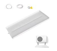 Drain Pan,Plastic Drip Pan,Intermediate Deflector, Air Conditioner Drip Tray, Anti-Aging Condensate Drain Pan, Indoor and Outdoor 1-2P/3-5P(91.5 * 45 * 2.5cm,4m Water Pipe)