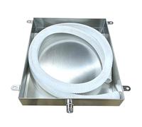 Drain pan,Stainless Steel Water Heater Drip pan With Drain Hose no Hole Rectangular AC Drip Tray for air Conditioner Washing Machine Water Heater Floor Protection Overflow pan(80x50x3cm (32x