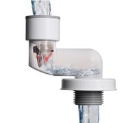 Drain Pipe Backflow Preventer | PP + ABS, Fits 30-40 mm OD | 360° Adjustable Odor Seal For Kitchen Sink, Washbasin & Washing Machine | Universal Wall/Floor Drain, Prevents Smell & Return Flow