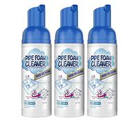 Drain Pipe Foam Cleaner, Pipe Dredge Deodorant Clog Remover, Herios Drain Foam Cleaner, Foam Pipe Cleaner, Liquid Hair Drain Clog Remover & Cleaner, For Toilets, Sinks, Tubs (3Pcs)