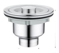 Drain Pipe for Kitchen Sinks Using 304 Stainless Steel to Maintain Integrity and Reduce Through Drain Line (A)