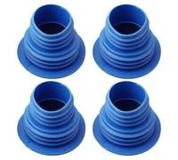Drain Pipe Hose Seal 4PCS TPR Silicone Material Washing Machine Drain Outlets And Sewer Pipe Connection Points(blue)
