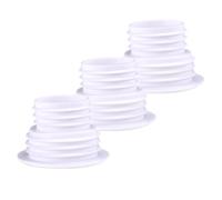 Drain Pipe Seal Deodorant, 3Pcs Durable Hose Silicone Plug Sewer Seal Ring Pipe Connector for Laundry Washing Machine Kitchen Bathroom (White)