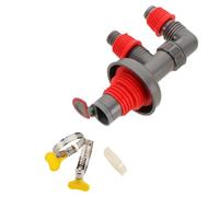 Drain Pipe Tee Connector Three Way Basin Adapter with Leak Prevention | PVC Material for Laundry Rooms and Undersink Installations, Versatile Compatibility, Minimizes Backflow, Maintains Tight