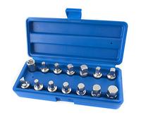 Drain Plug Sump Key Set Oil Change 3/8" Drive 14pc Gearbox Axle Engine Repair