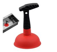 Drain Plunger - 11x16.5cm Powerful Rubber Suction Cup Unclogger | Heavy-Duty Pipe Dredger for Sink Basin Tub Shower, Compact Unblocking Tool, Color Random