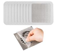 Drain Protectors, Disposable Hair Drain Stickers 10Pcs 5x5" Fine Mesh Disposable Drain Covers Self-adhesive Multi-usage Square Drain Hair Catcher for Shower, Bathtub