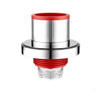 Drain Seal Stopper with Double Magnetic Door Auto Closure Multi Layer Silicone and ABS Sealing for 30-40mm Sink Washing Machine Kitchen Drain Red Includes 3 Deodorizing Cores