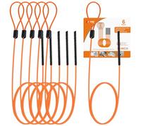 Drain Snake, Anti-Break Metal Hair Removal Tool with Nylon Coating Sink Snake, Drain Cleaner Hair Catcher Remover for Shower, Bathroom Sink Tub(6 Pack)