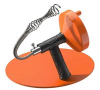 Drain Snake Auger 33 Feet, Plumbing Snake Drain Hair Clog Removal Tool, Sink Unclogger Drain, Heavy Duty Toilet Snake Auger, Cleaner Tool for Bathroom Kitchen Tub Shower Drain Clog Remover with Gloves