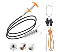 Drain Snake Hair Drain Clog Remover Tool Set, Flexible Grabber Claw Pick Up Reacher Tool, Sink Drain Cleaner for Toilet Sewer Shower Kitchen Bathroom Tub Clogged Drains Opener Cleaning Tool