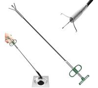 Drain Snake Hair Drain Clog Remover Tool with 4 Claws,2 Pack Plumbing Snake Flexible Grabber Claw Pick Up Reacher Tool for Toilet Sewer Shower Kitchen Bathroom DrainCleaner (3M/118.11in)