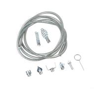 Drain Snake High-Strength Steel Pipe Cleaner Spiral - Interchangeable Heads for Toilet Unblocker - Flexible Plumbing Tool for Kitchen Sinks - 12mm(A)