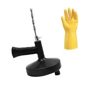 Drain Snake Unblocker 10M, Professional Sink Snake Hair Clog Remover Heavy Duty Pipe Snake for Bathtub Drain, Bathroom Sink, Kitchen, Shower and Tub, Snake Drain Cleaner with Gloves