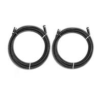 Drain Snake Unblocker with 2x 3m Flexible Plumbing Spirals 6 Replacement Heads Drain Auger Tool for Kitchen Bathroom Spiral Pipe Cleaning Clog Remover