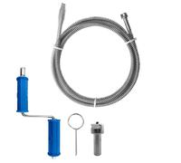 Drain Snake Unblockerl for Electric Pipe Cleaning Machine, Extended 5 Metres, Diameter 10mm, Extension Plug Suitable for 10 mm/12 mm/16 mm Drainage Spiral (Galvanised Steel Spiral)