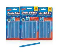 Drain Sticks Enzymatic Drain Cleaner - 36 Pack Sink Unblocker for Kitchen Bathroom Shower Bathtub - Removes Hair Grease Fat Odour - Plughole Sticks Drain Unblocker Drain Cleaner Sticks (3 x 12)